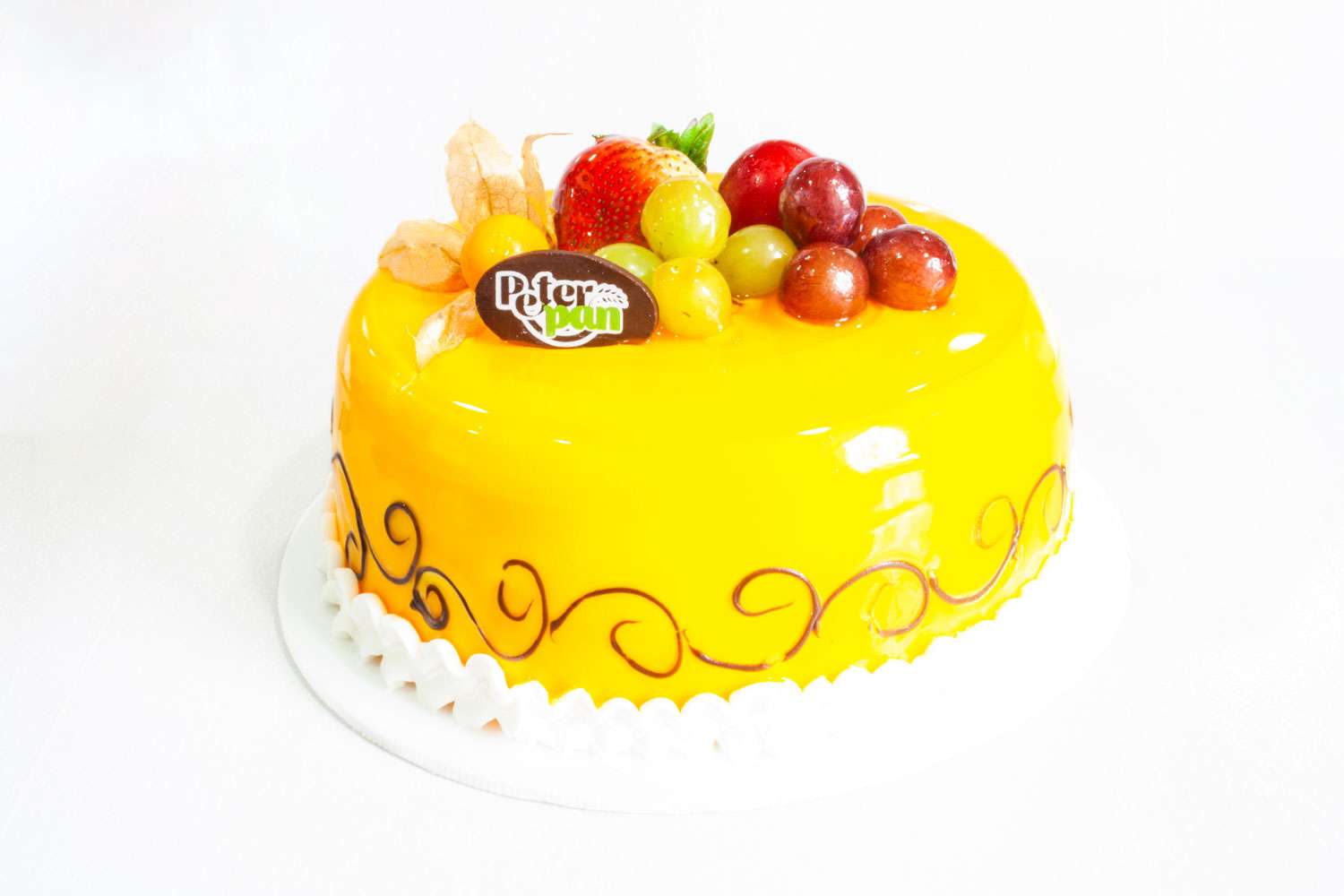 Torta fría de durazno